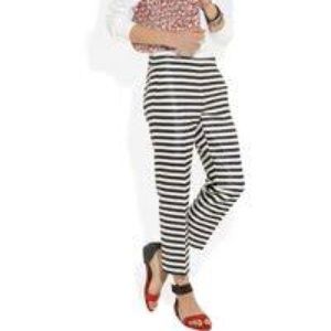 J Crew Collection Raffia Stripe Pants